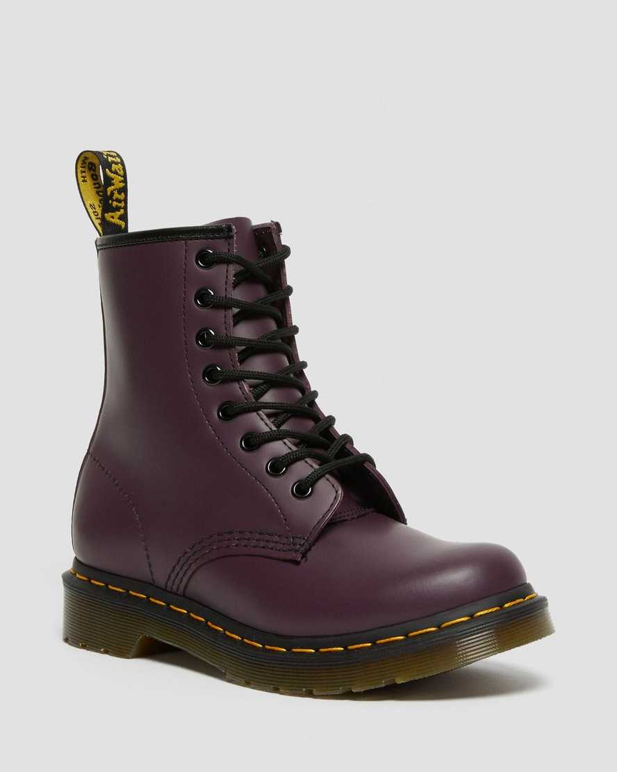 Dr. Martens 1460 Smooth Deri Kadın Bağcıklı Bot - Bot Mor |XVPQS6472|